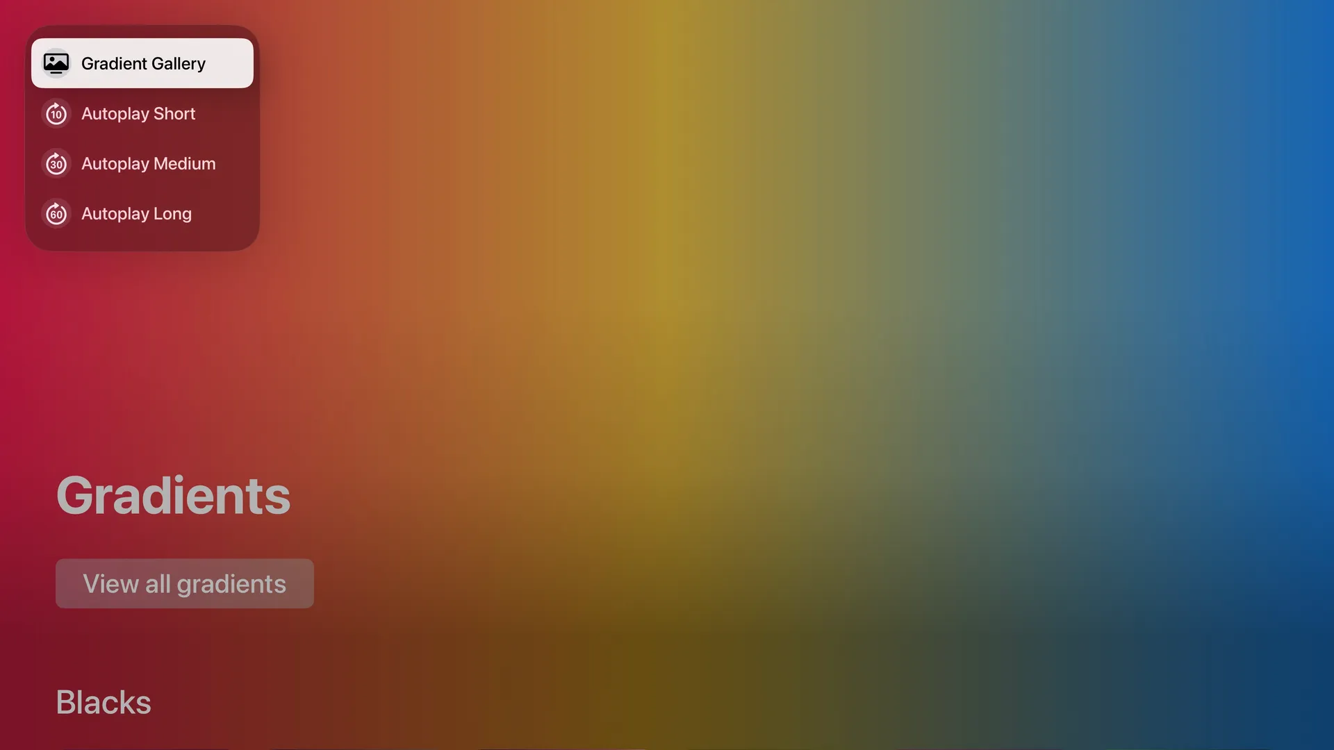 Gradient TV screenshot