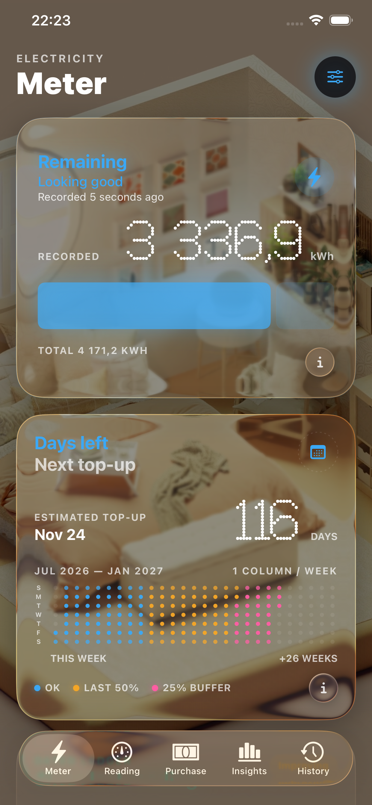 Electricity Meter app screenshot 1
