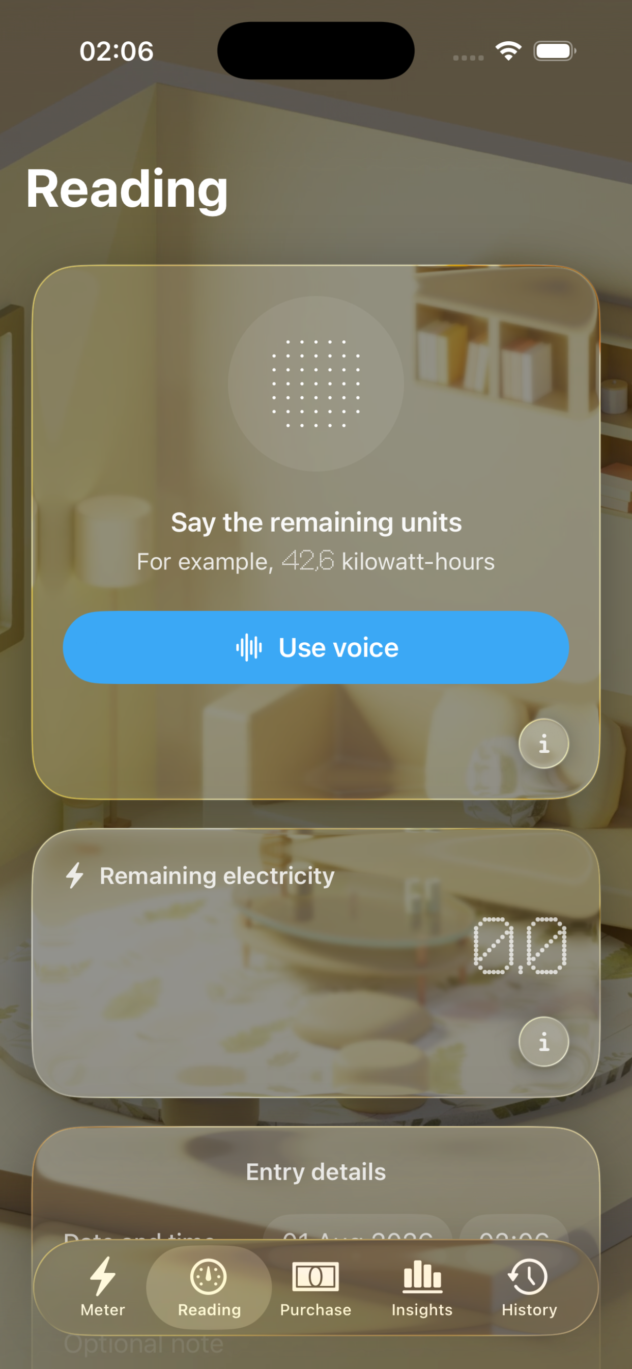 Electricity Meter app screenshot 2