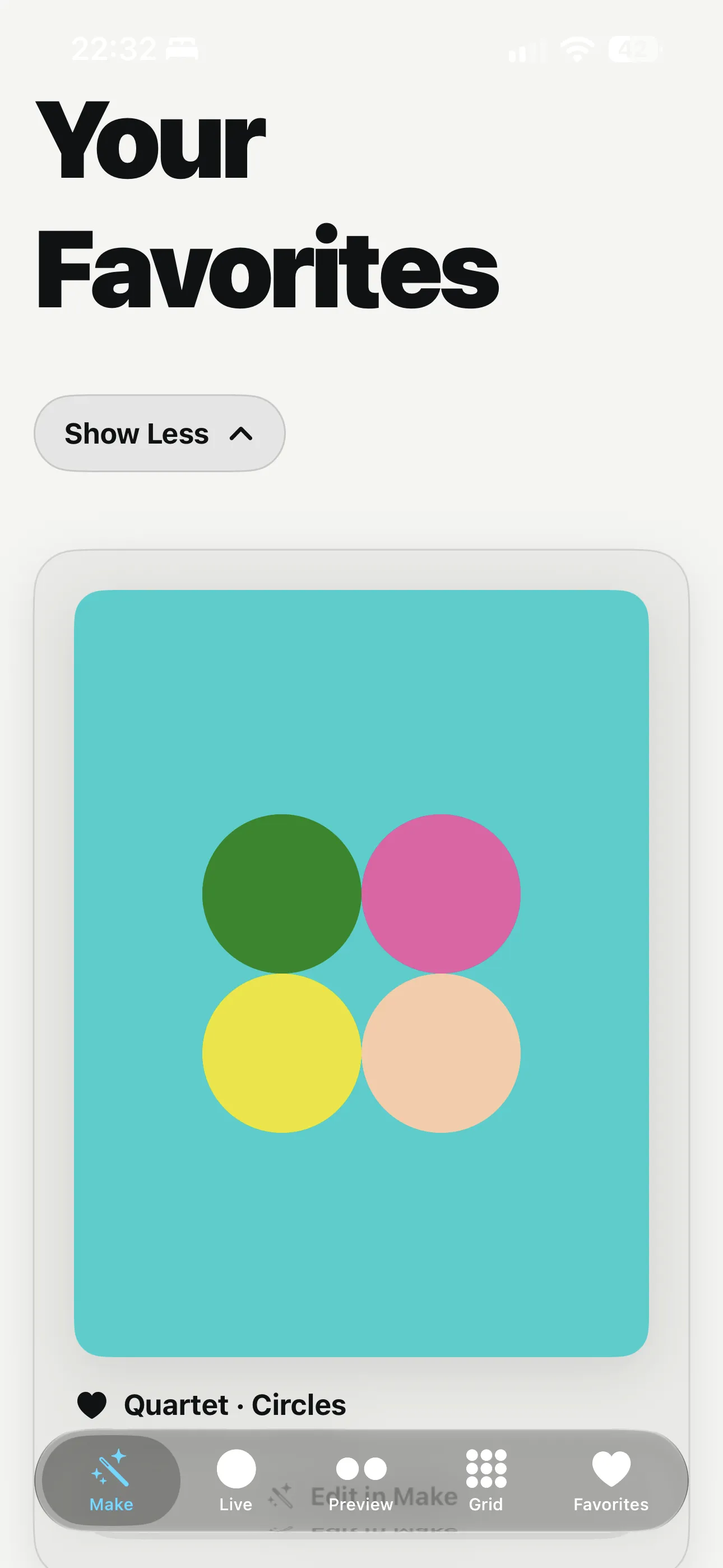 Design Pixel iPhone screenshot 8: geometric artwork and creative controls