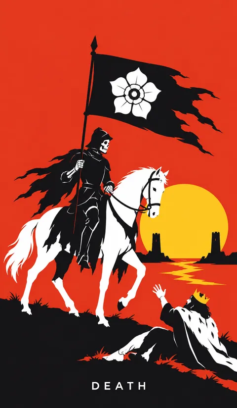 Neon Tarot Modern deck: death